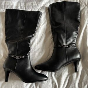 Karen Scott Black Heeled Boots